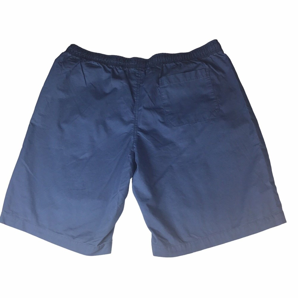 Gap Shorts Men Sz Medium Cotton Blue Elastic Waist Pockets 9” Inseam New